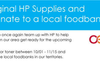 Buy HP Ink or Toner and help Office Essentials feed a hungry family this holiday season.